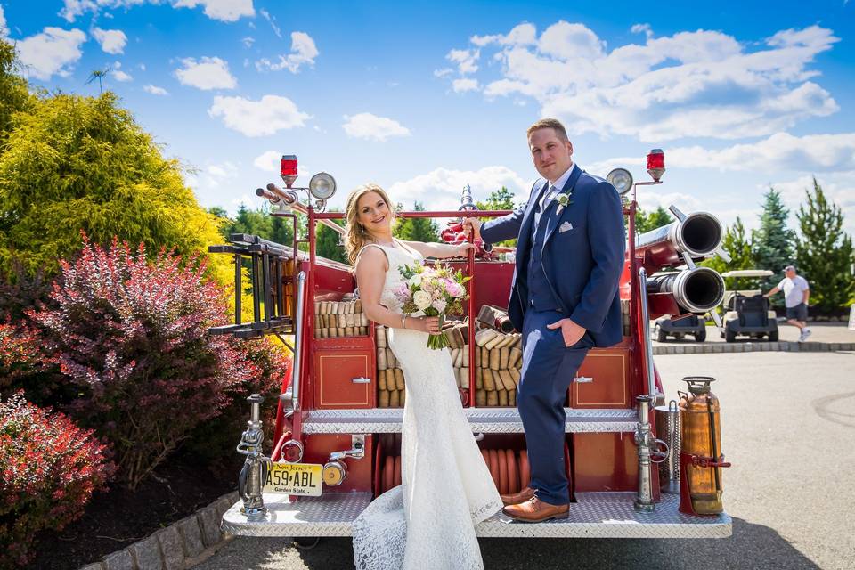 Fire truck photoshoot