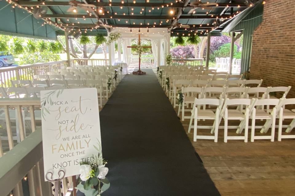Veranda wedding