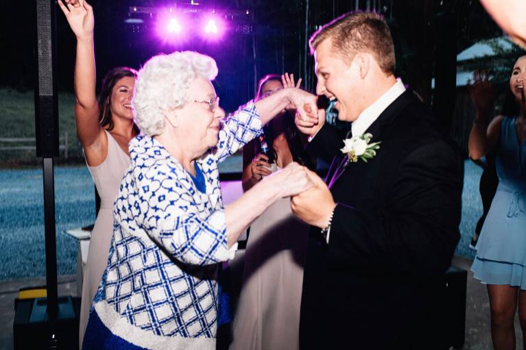 Grandmother and Groom Fun