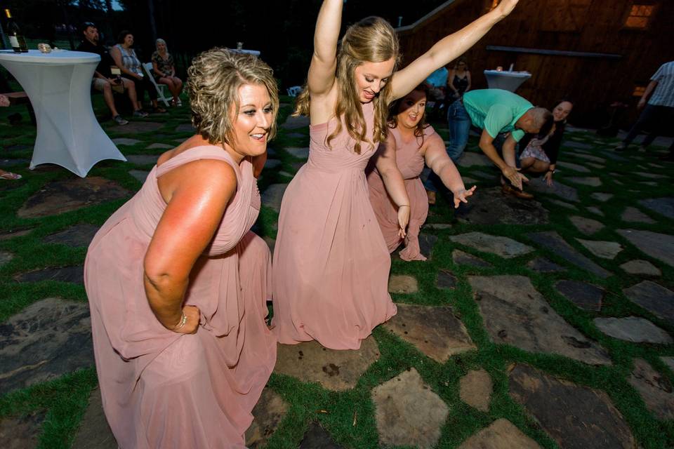 Bridal Party dancing