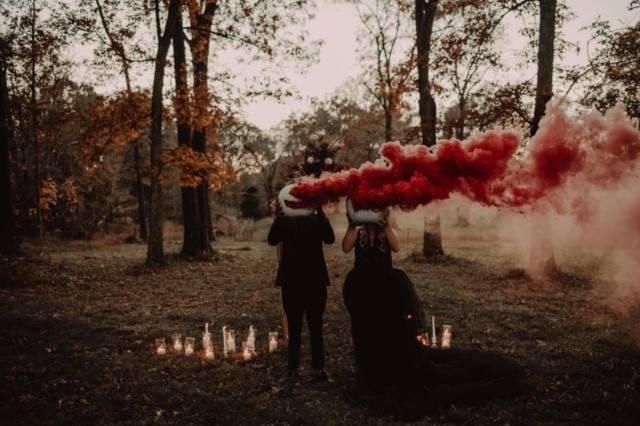 Halloween wedding day vibes!