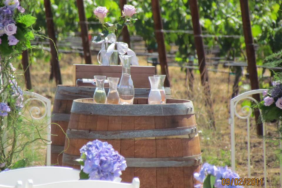 Sand blending and roses waiting to be given to Mom's are all ready to go