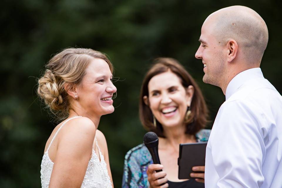 Happy bride