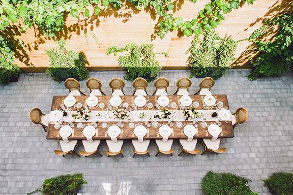 Outdoor long table