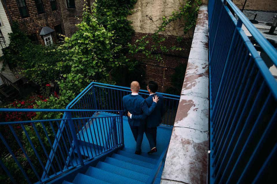 Blue Staircase