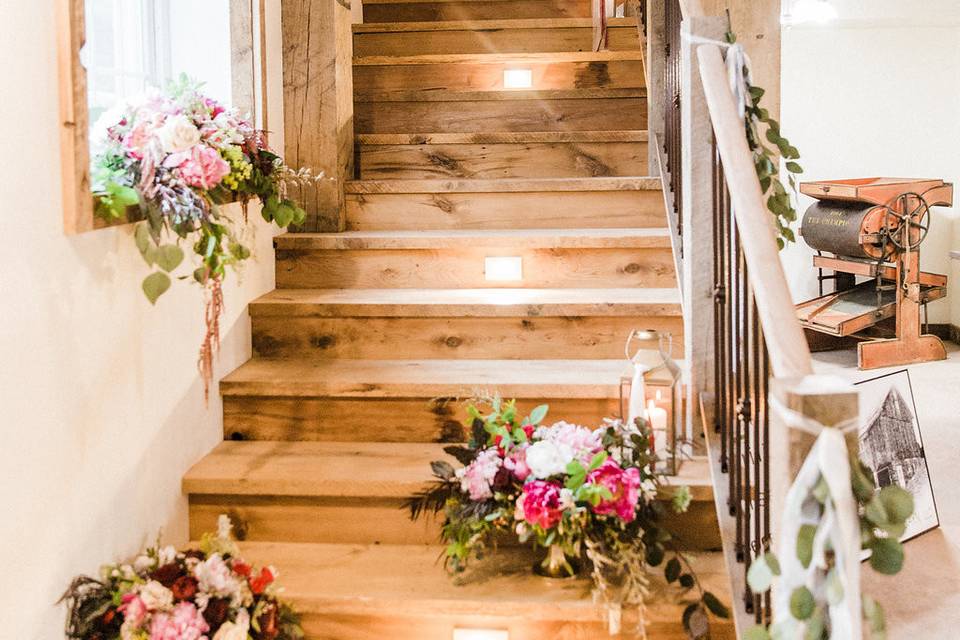 Flowery staircase
