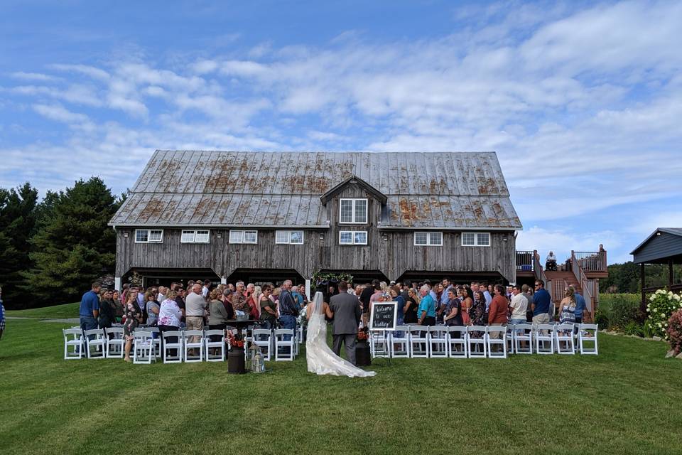 Front lawn Ceremony