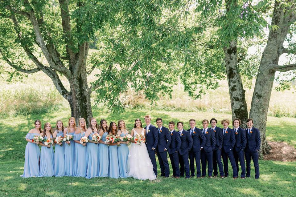 Blue Bridesmaid Dresses