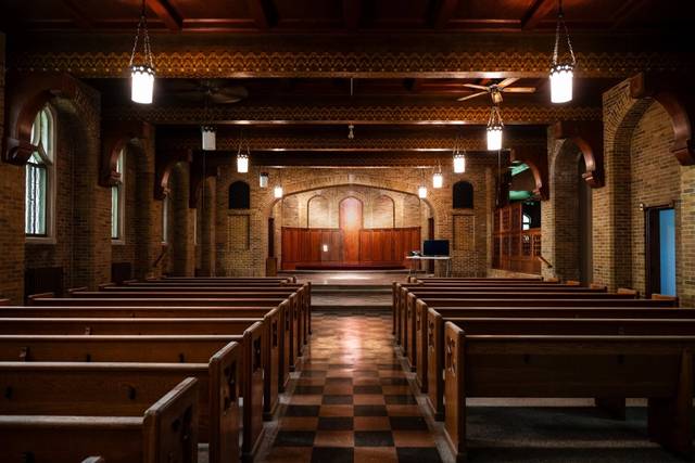 Chapel not decorated at The Chapel at Castle Rouge.jpg