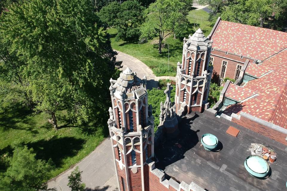 Roof of The Chapel at Castle Rouge.jpg