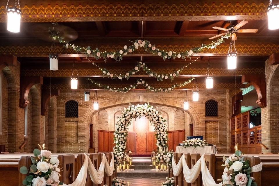 The Chapel at Castle Rouge Decorated for Fancy Wedding.png