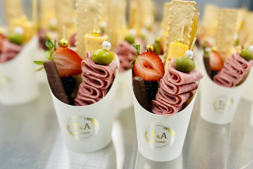 Wedding Charcuterie Cups