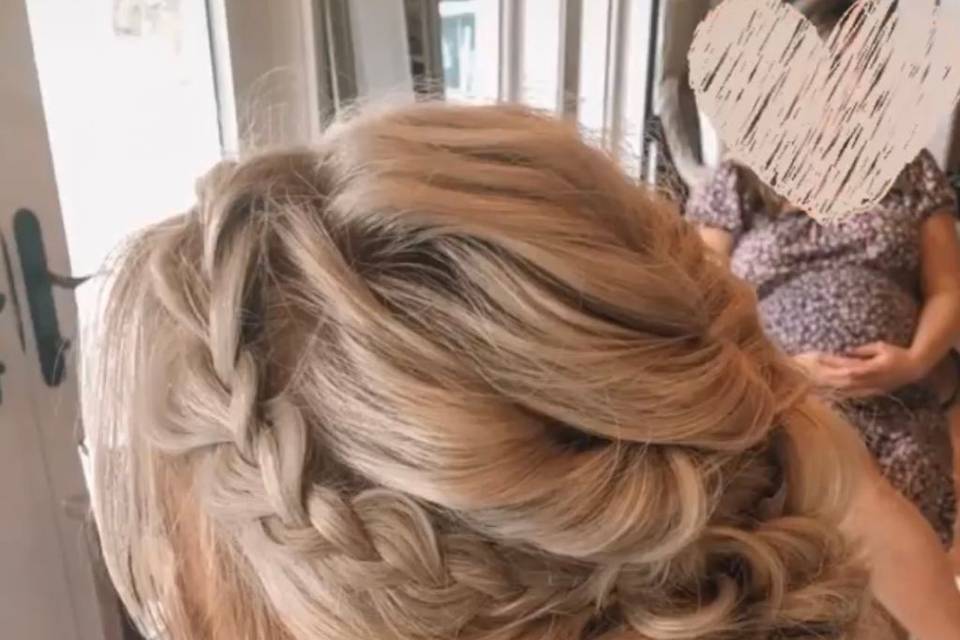 Textured updo