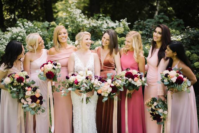 The bride and her party