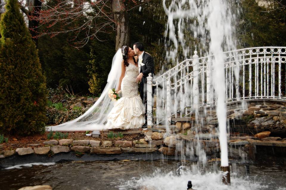 The bride and groom