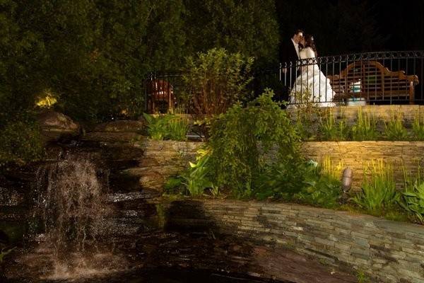 The bride and groom