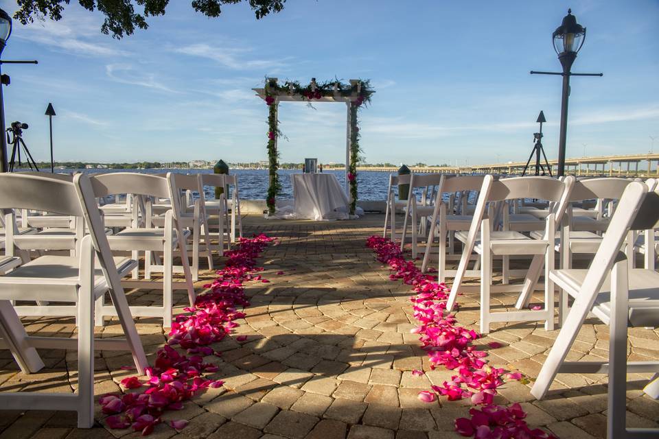 Floral aisle decor