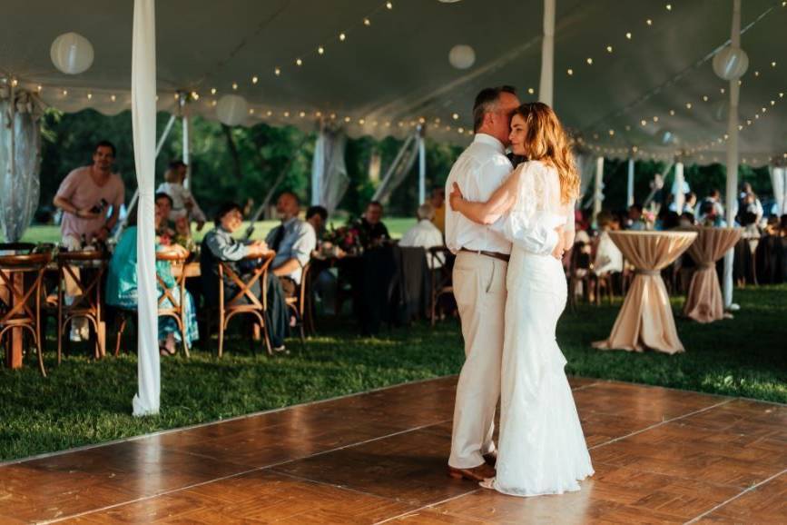 First dance as newlyweds