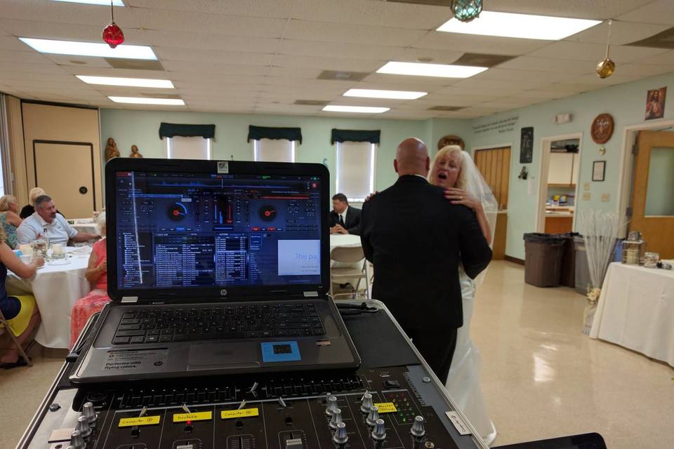 The bride and groom