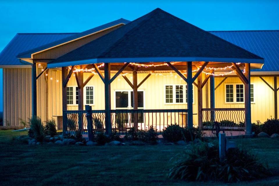 Gazebo at night