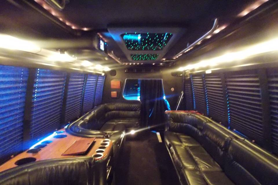 22 Passenger Party Bus - Interior 2