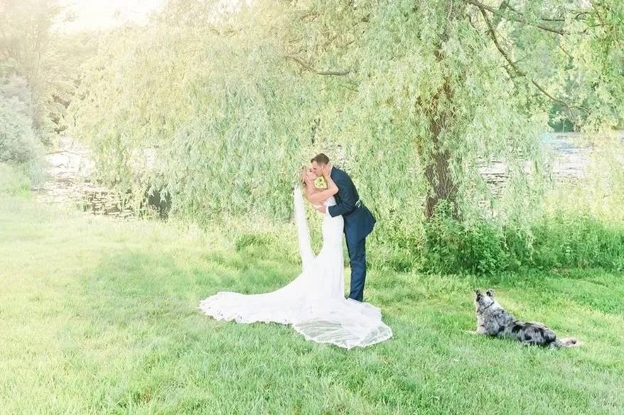 Couple by the Pond