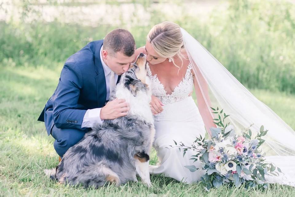 Couple and Dog