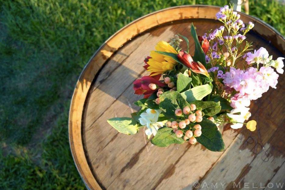 Flower on barrel