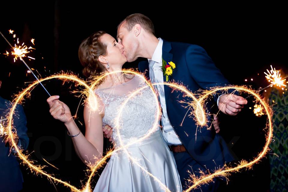 Sparkler send off