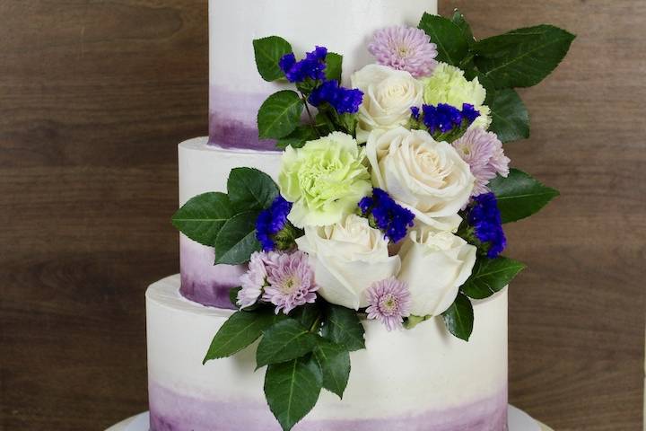 Purple Wedding Cake