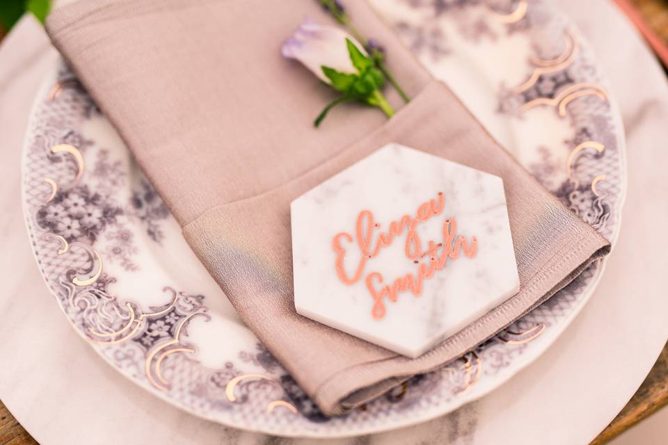 Marble Placecard