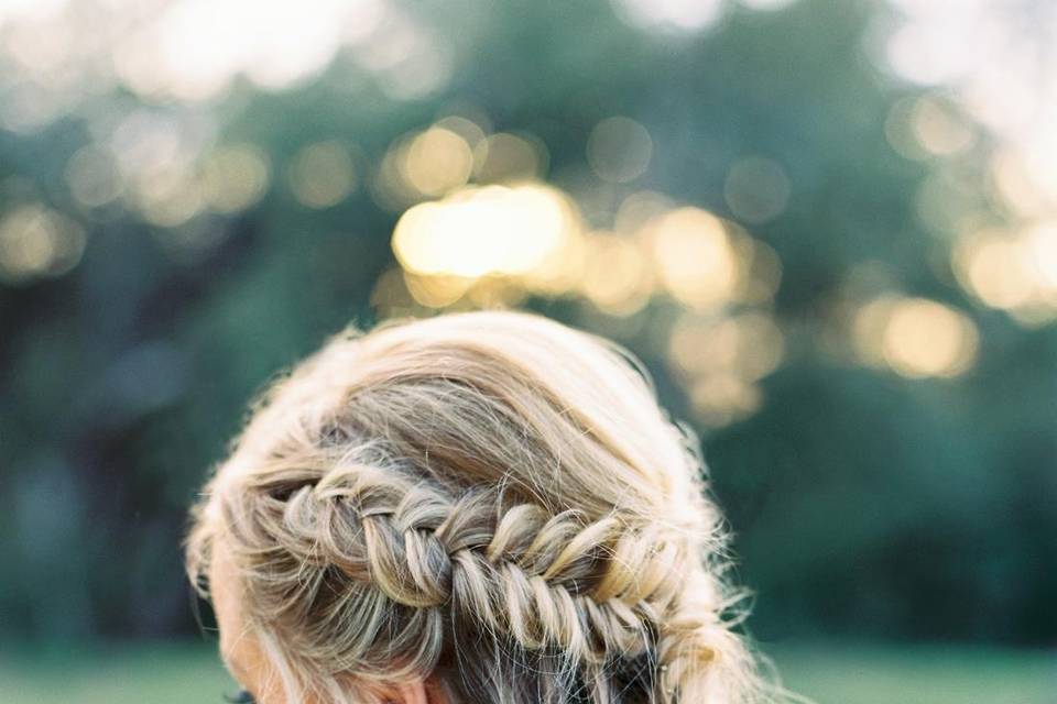 Bride's hair