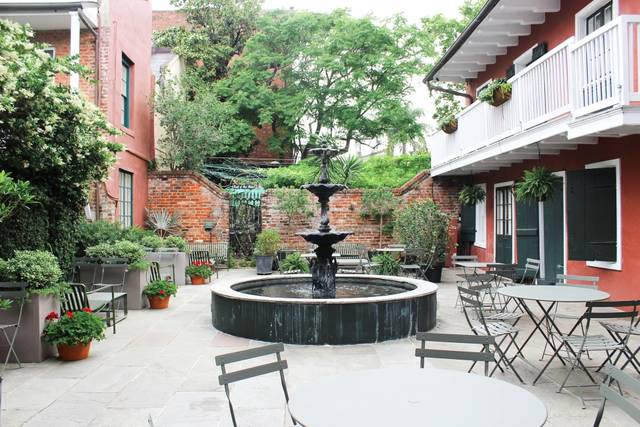 Courtyard fountain