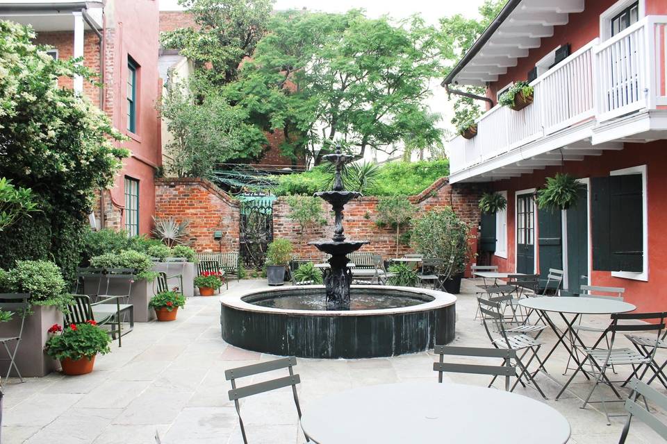 Courtyard fountain