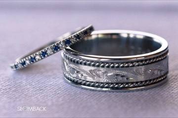 Wedding bands made in platinum