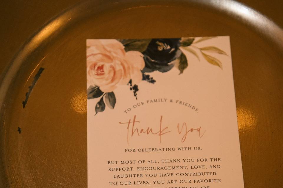 Notes for the couple