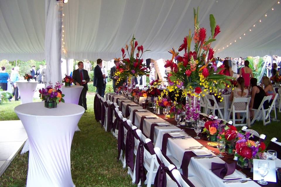 Outdoor wedding ceremony