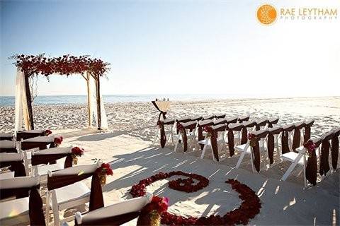 Outdoor wedding ceremony