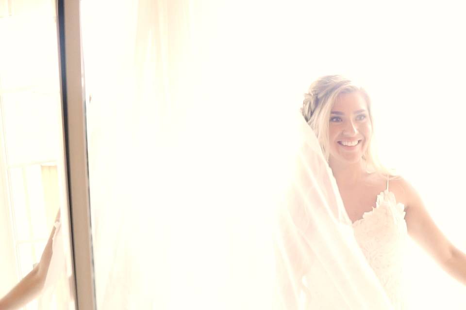 Bride in sunlight - Reno Tahoe Graphics