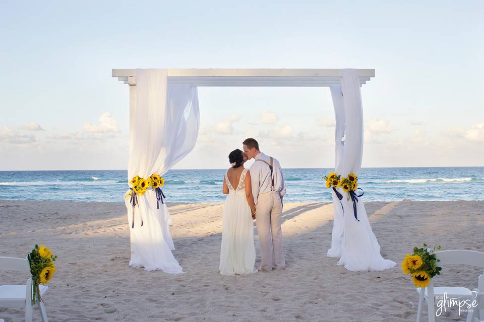 Beachside wedding