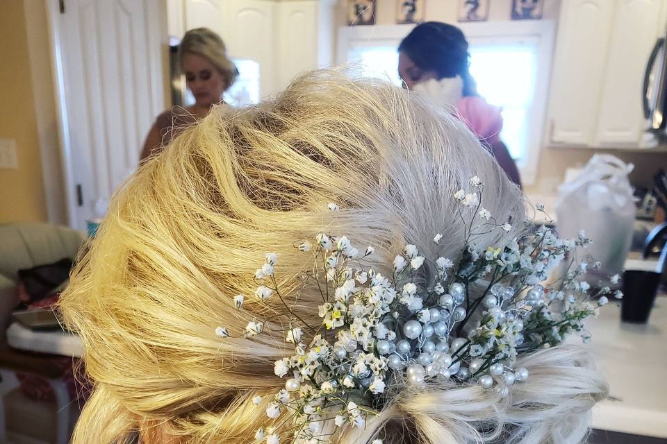 Baby's breath updo