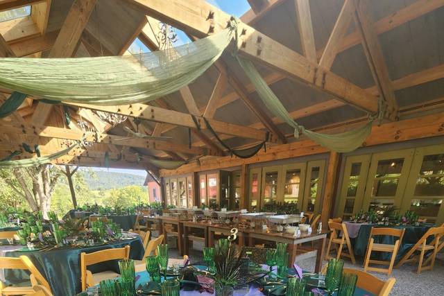Guest-decorated pavilion