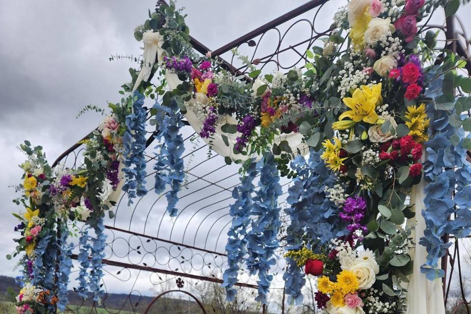 Guest-decorated pavilion
