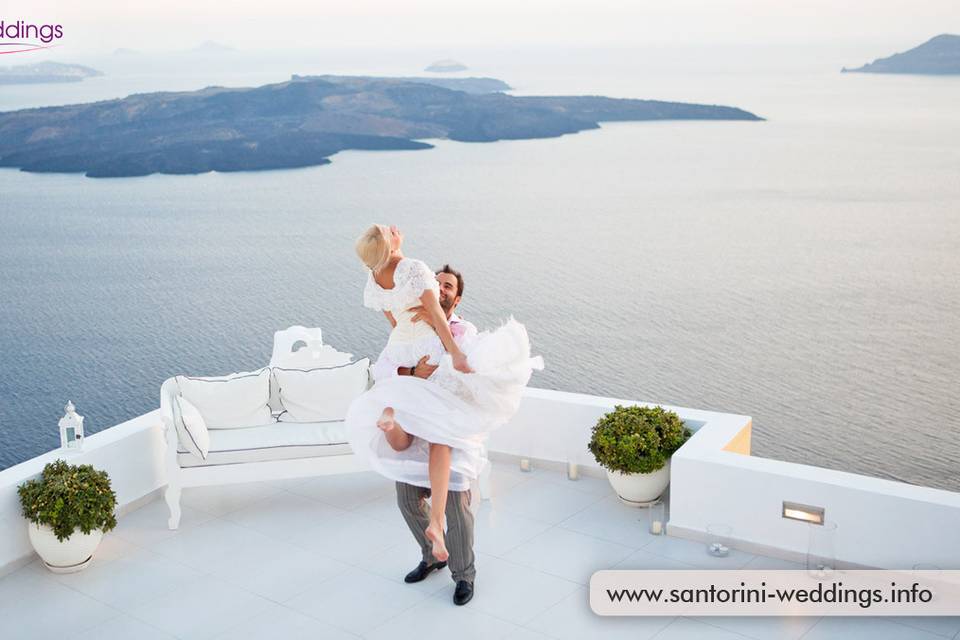 Santorini Weddings by Travel Zone