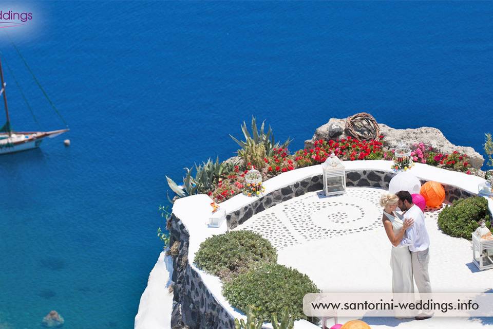 Santorini Weddings by Travel Zone