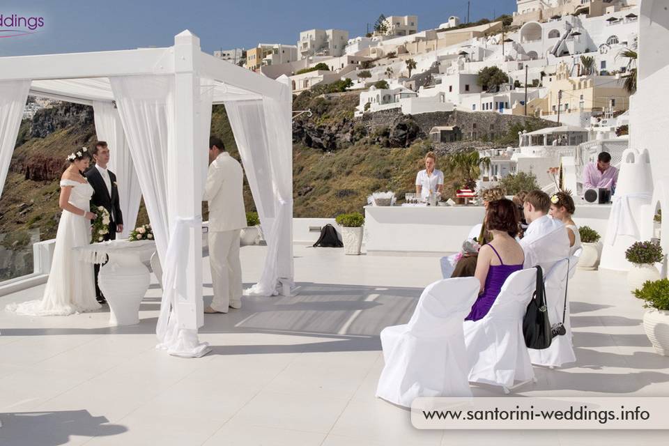 Santorini Weddings by Travel Zone