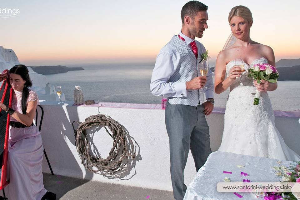 Santorini Weddings by Travel Zone