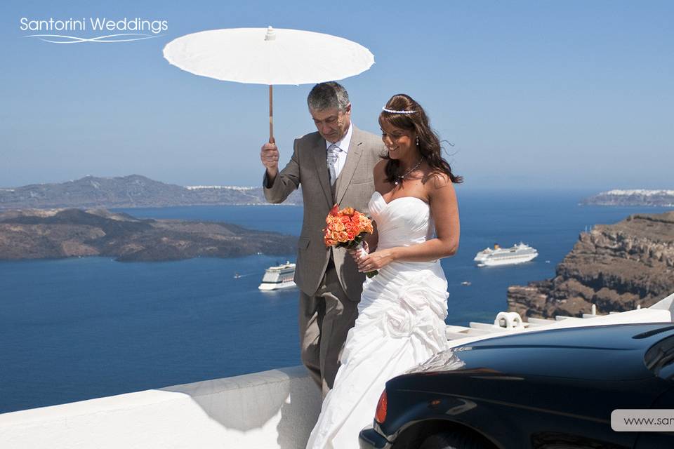 Santorini Weddings by Travel Zone