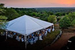 A tent set-up