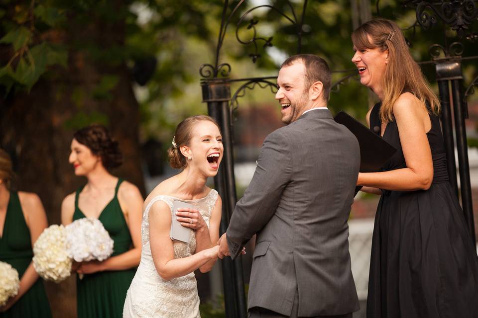 The wedding ceremony